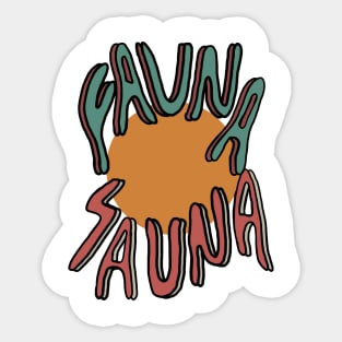 Fauna Sauna sunshine Sticker